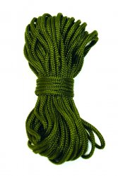 Paracord (parachute cord) is an extremely strong line of camping and outdoor activities.