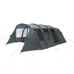 Easy Camp Sola 6 is a spacious family tent with two living areas and two darkened bedrooms.